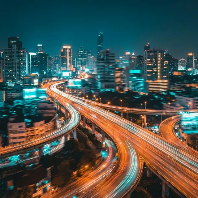 Bangkok Nightlife Blur
