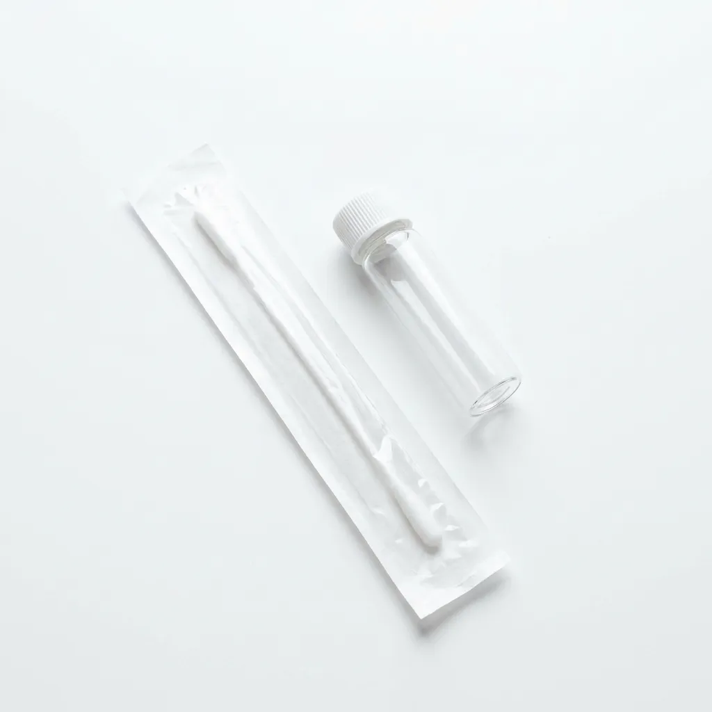 STD screening sample collection kit with blood and swab collection tubes